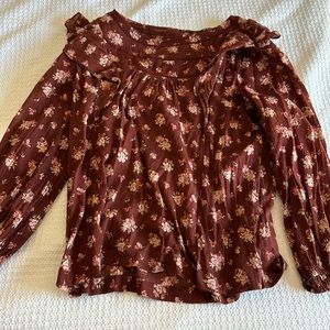 Madewell peasant blouse